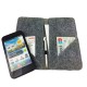Bookstyle wallet case Hülle für Smartphone aus Filz