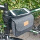 Fahrradtasche Tasche für Fahrradrahmen Fahrradhülle Schutzhülle für Zubehör, Reise, Fahrradtour mit Smartphone-Halter