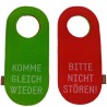 Felt Doorplate Door Hanger Reversing Shield Doorplate Komme gleich wieder / Bitte nicht stören