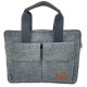 Business bag document bag handbag handmade men women with leather applications