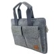 Business bag document bag handbag handmade men women with leather applications