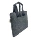 Business bag document bag handbag handmade men women with leather applications