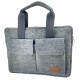 Business bag document bag handbag handmade men women with leather applications