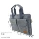 Business bag document bag handbag handmade men women with leather applications