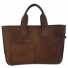 Ledertasche aus Nubuk-Leder Shopper Damentasche Handtasche Einkaufstasche Shopping bag für Damen