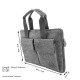 Business bag document bag handbag handmade men women with leather applications