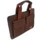 Business bag document bag handbag handmade men women with leather applications