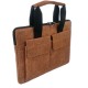 Business bag document bag handbag handmade men women with leather applications