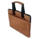 Business bag document bag handbag handmade men women with leather applications