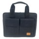 Business bag document bag handbag handmade men women with leather applications