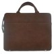 Business bag document bag handbag handmade men women with leather applications