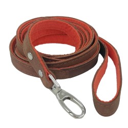 Felt leather  dog leash for small and large dog breeds