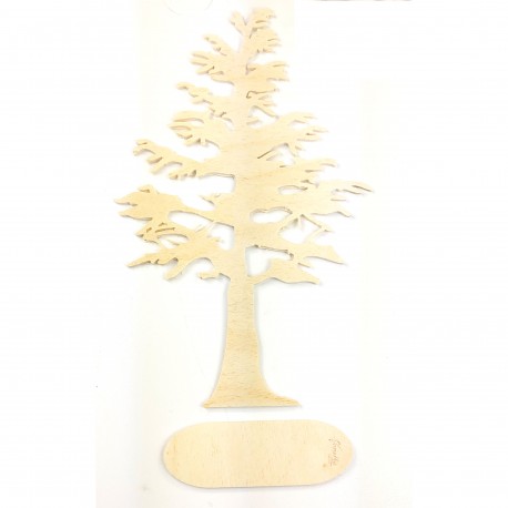 Baum aus Holz, Holzbaum Sperrholz Pappel, Deko-Idee Dekoration für Wohnung, Büro oder Kinderzimmer