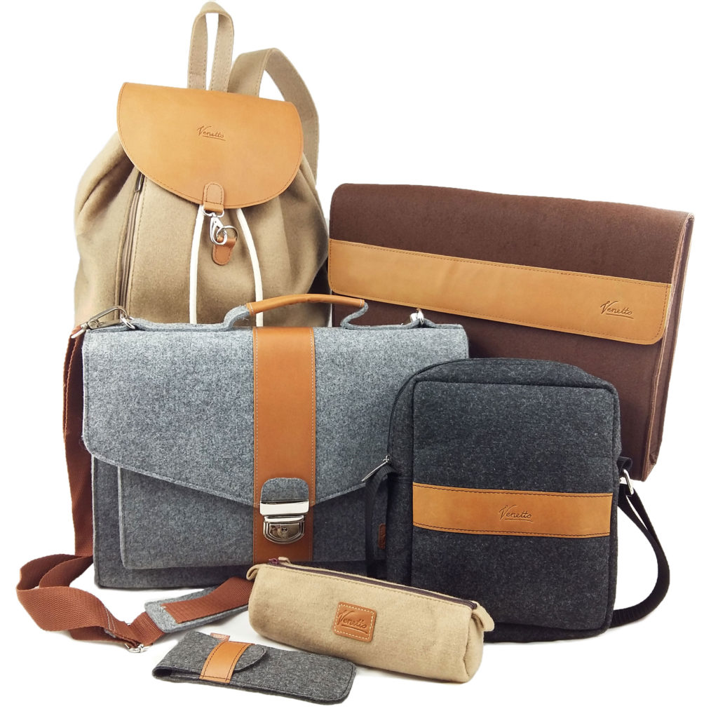Neue Produkte Taschen Lederwaren. Hersteller von Filztaschen aus