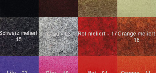 Farbmuster Filz