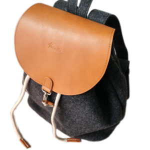 Rucksack (Leder + Filz)